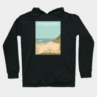 Indiana Dunes National Park, Indiana Travel Poster Hoodie